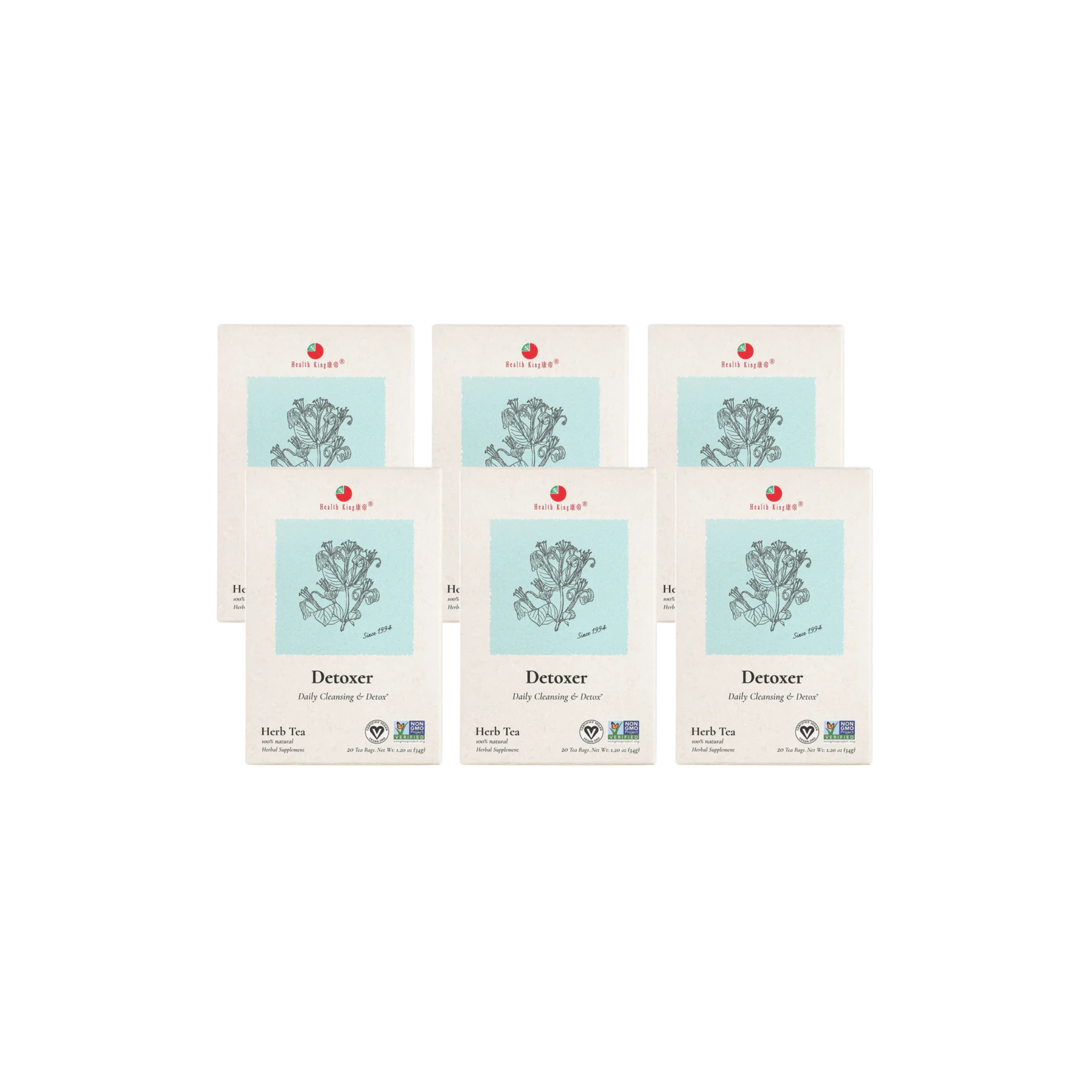 Image of Detoxer Herb Tea - by Health King - 6-pack