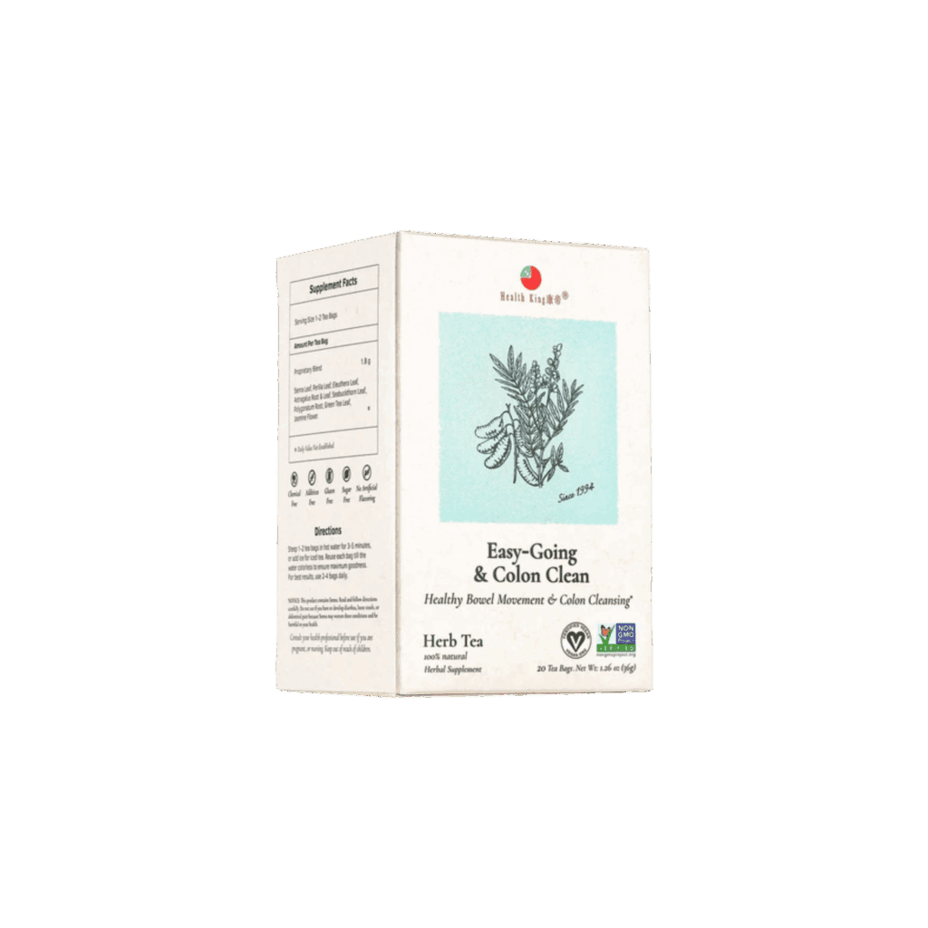 Easy Going and Colon Cleanse Herb Tea- by Health King - Single