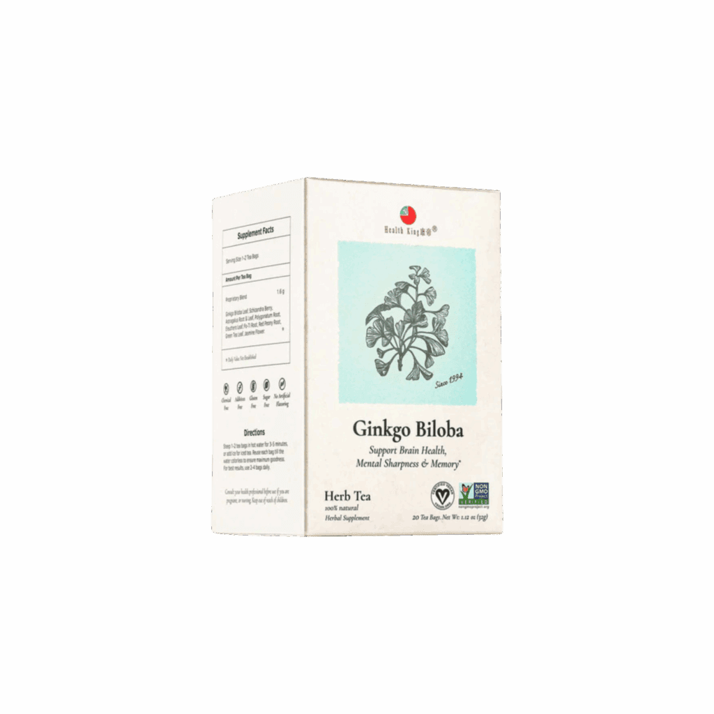 Image of Ginkgo Biloba Herb Tea - by Health King - Single