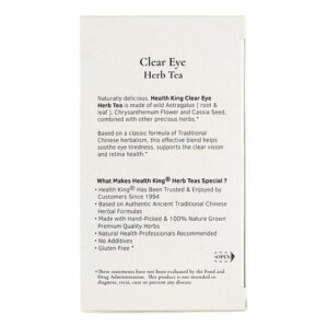 Image of Clear Eye Herb Tea - by Health King ingredients and nutritional info