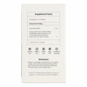 Image of Detoxer Herb Tea - by Health King back panel, supplement facts and directions for use