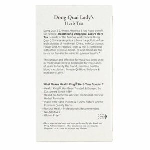 Image of Dong Quai Lady's Herb Tea - by Health King ingredients and nutritional info