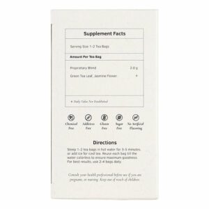 Image of Green Tea - by Health King back panel, supplement facts and directions for use