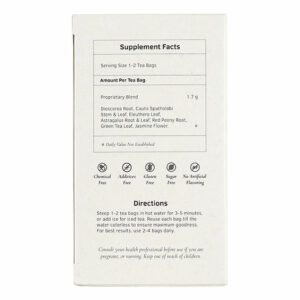 Image of JointFlexer Herb Tea - by Health King back panel, supplement facts and direction for use