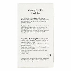 Image of Kidney Fortifier Herb Tea by Health King ingredients and nutritional info