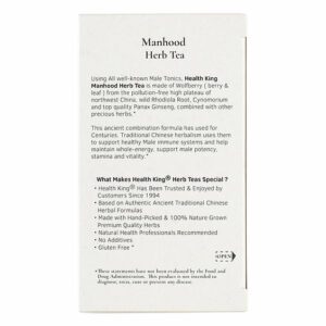 Image of Manhood Herb Tea - by Health King ingredients and nutritional info