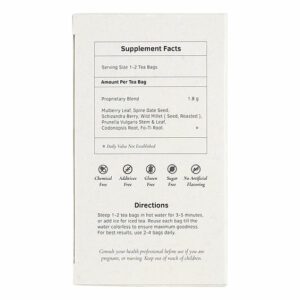 image of Quality Sleep Herb Tea - by Health King back panel, suggested uses