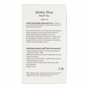 image of Quality Sleep Herb Tea - by Health King ingredients and nutritional info