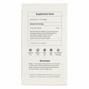 image of Reishi Liver Guard Herb Tea - by Health King back panel, suggested uses