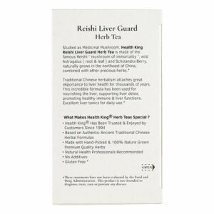 image of Reishi Liver Guard Herb Tea - by Health King ingredients and nutritional info