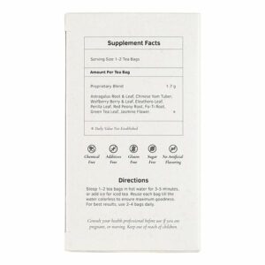 Astragalus Immunity Herb Tea - by Health King supplement fact and directions for use