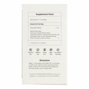 Image of Blood Tonifier and Circulator Herb Tea- by Health King supplement facts and directions for use