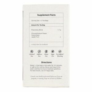 Image of Image of Chrysanthemum Vascuflow Herb Tea - by Health King supplement facts and directions for use