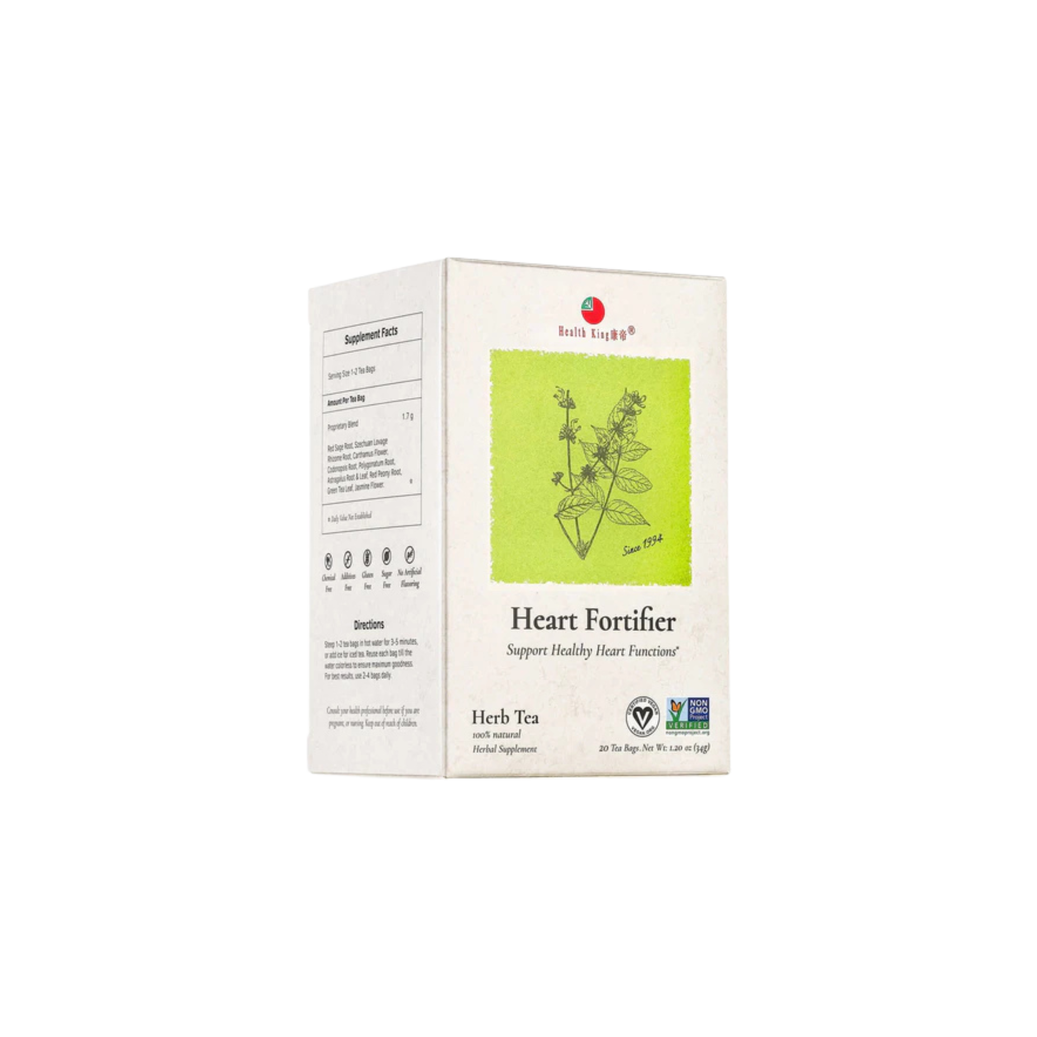Image of Heart Fortifier Herb Tea - by Health King - Single