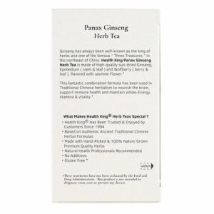 Image of Panax Ginseng Herb Tea - by Health King ingredients and nutritional info