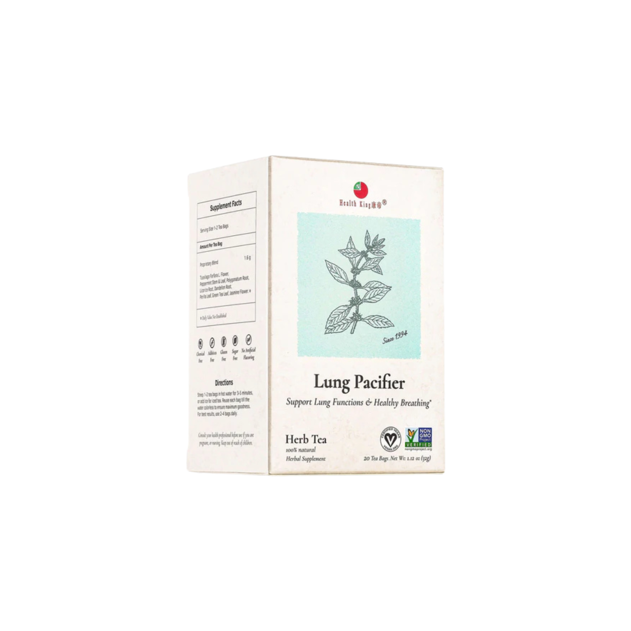 Image of Lung Pacifier Herb Tea - by Health King - Single
