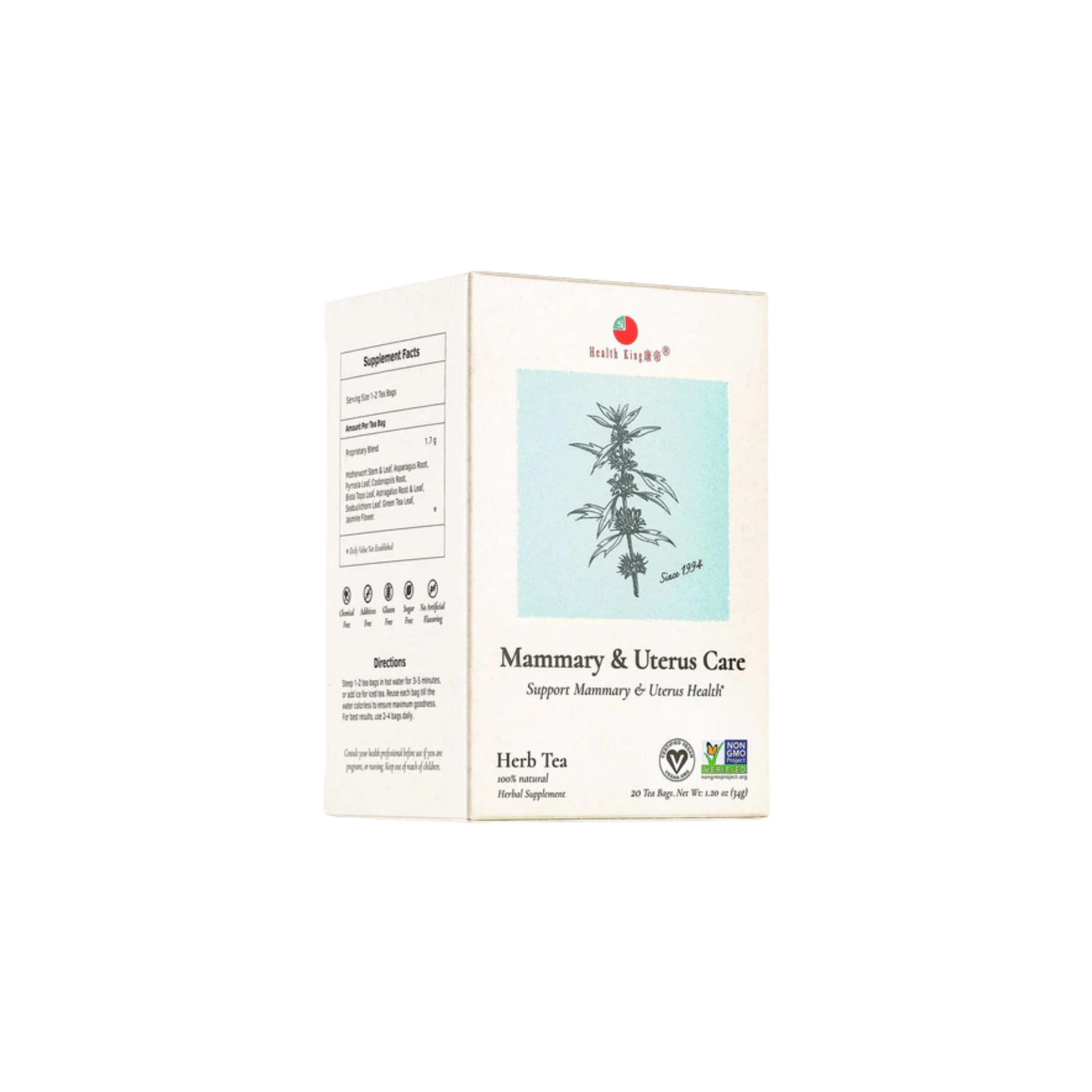 Image of Mammary and Uterus Care Herb Tea - by Health King - Single