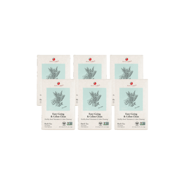 Easy Going and Colon Cleanse Herb Tea- by Health King - 6-pack