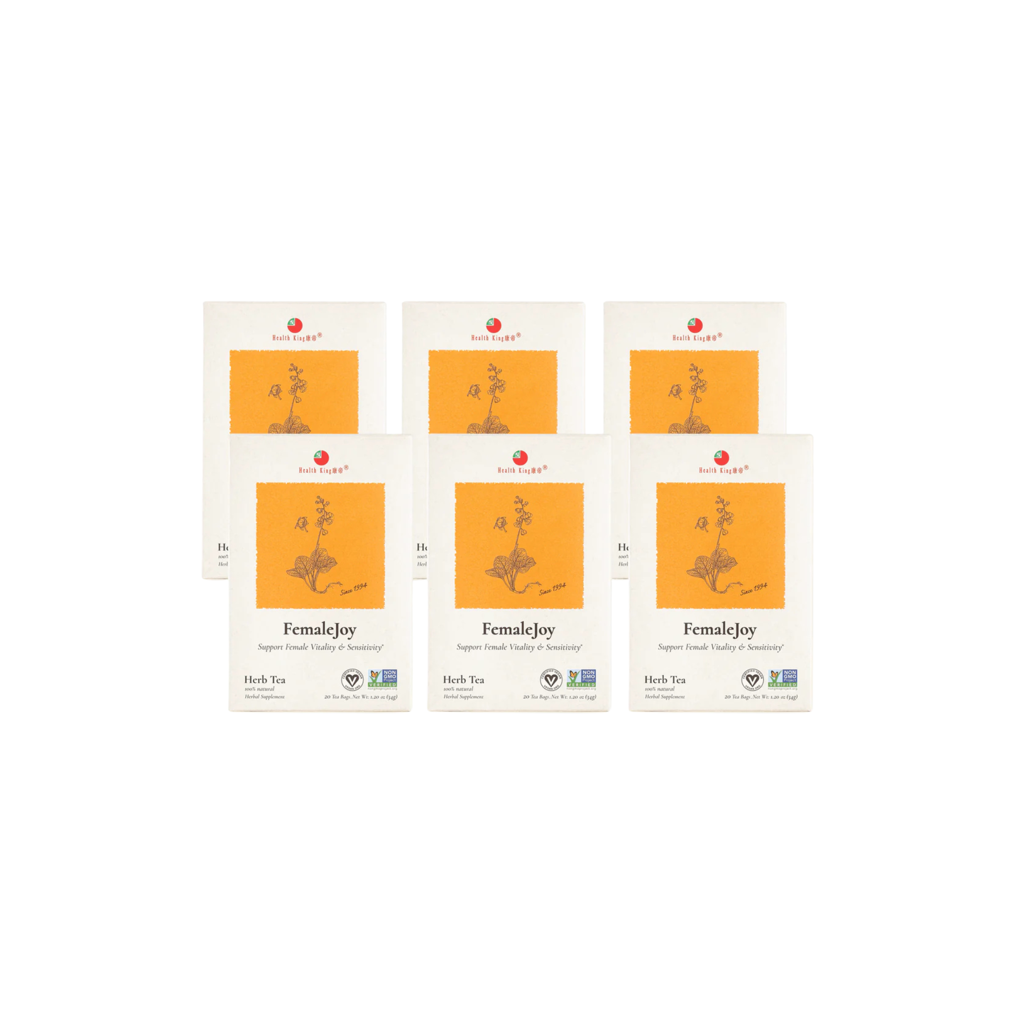 Female Joy Herb Tea - by Health King - 6-pack