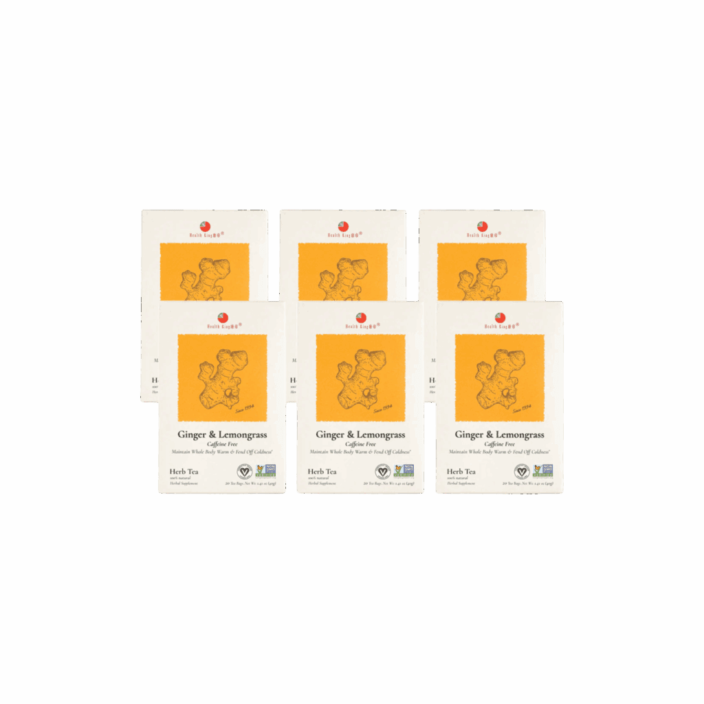 Image of Ginger and Lemongrass Herb Tea- by Health King - 6-pack