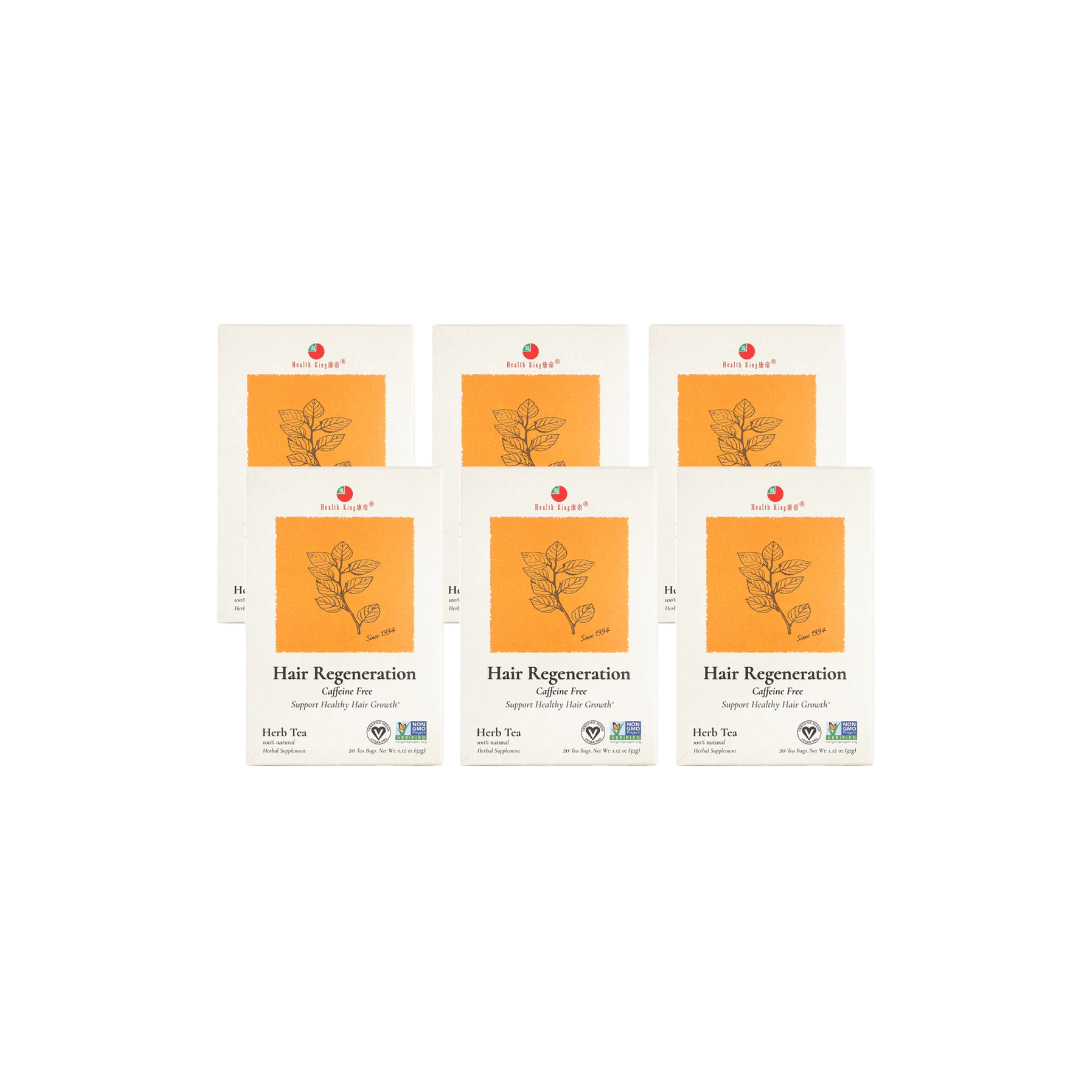Image of Hair Restoration Herb Tea - by Health King - 6-pack