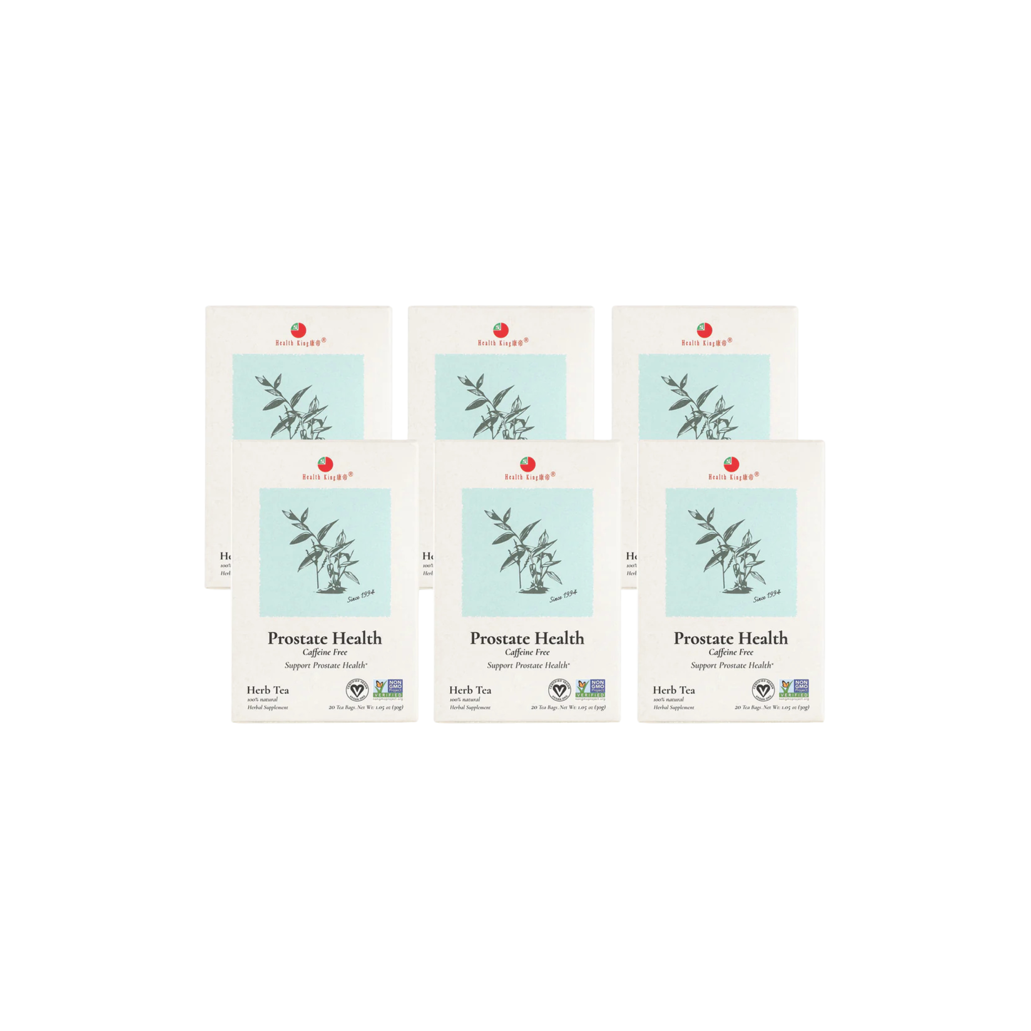 Image of Prostate Health Herb Tea - by Health King - 6-pack