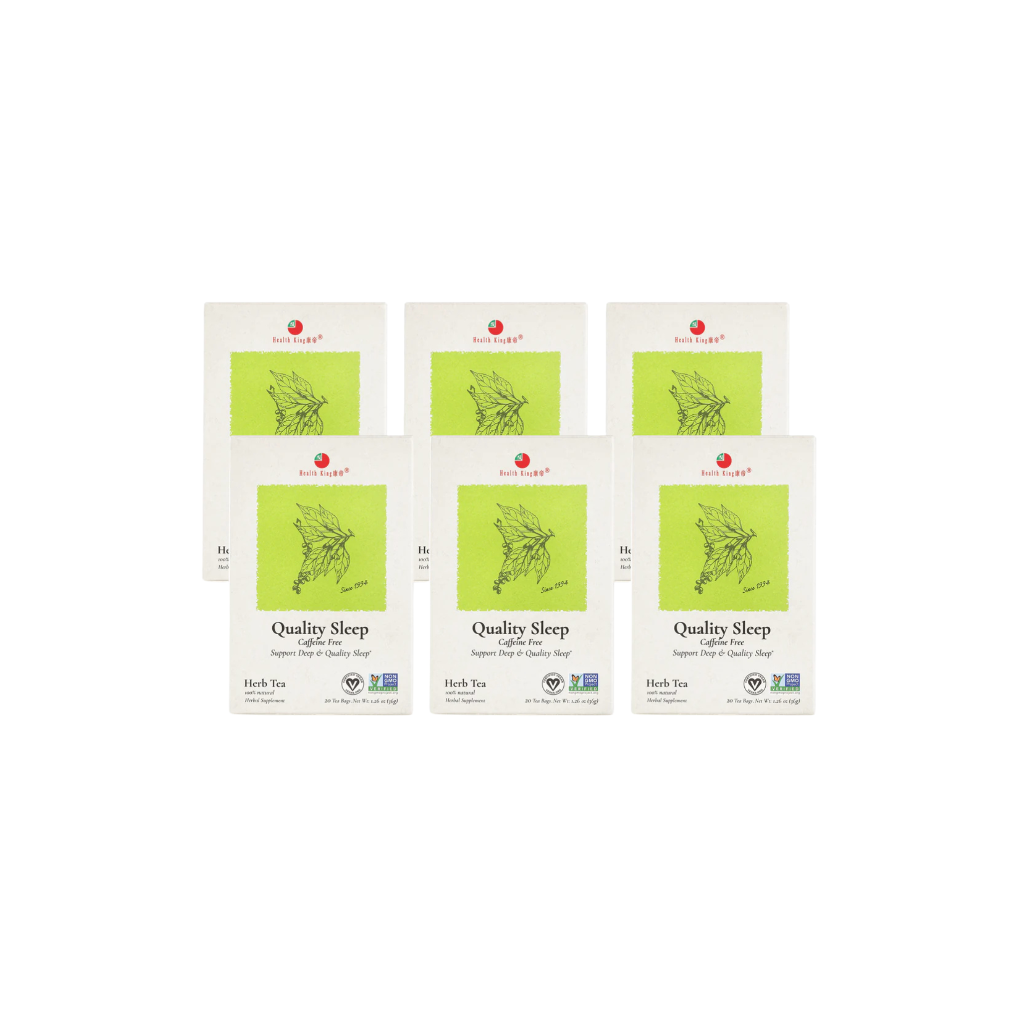 Image of Quality Sleep Herb Tea - by Health King - 6-pack