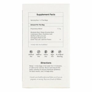 Image of Stamina Herb Tea - by Health King Supplement Fact