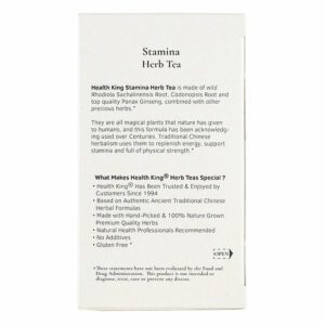 Image of Stamina Herb Tea - by Health King Description