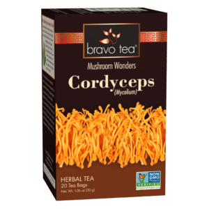 cordecyps tea, twenty bags, net weight thirty grams