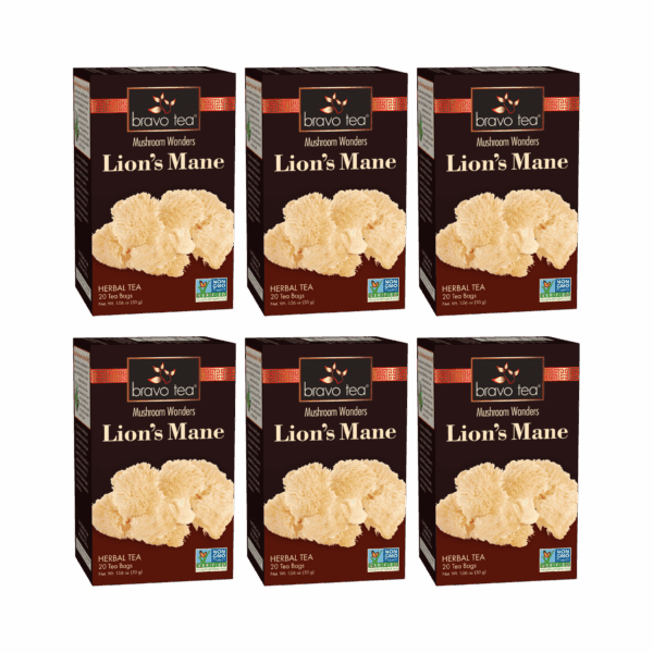 Image of Lion's Mane Mushroom Tea - by Bravo Tea - 6 pack