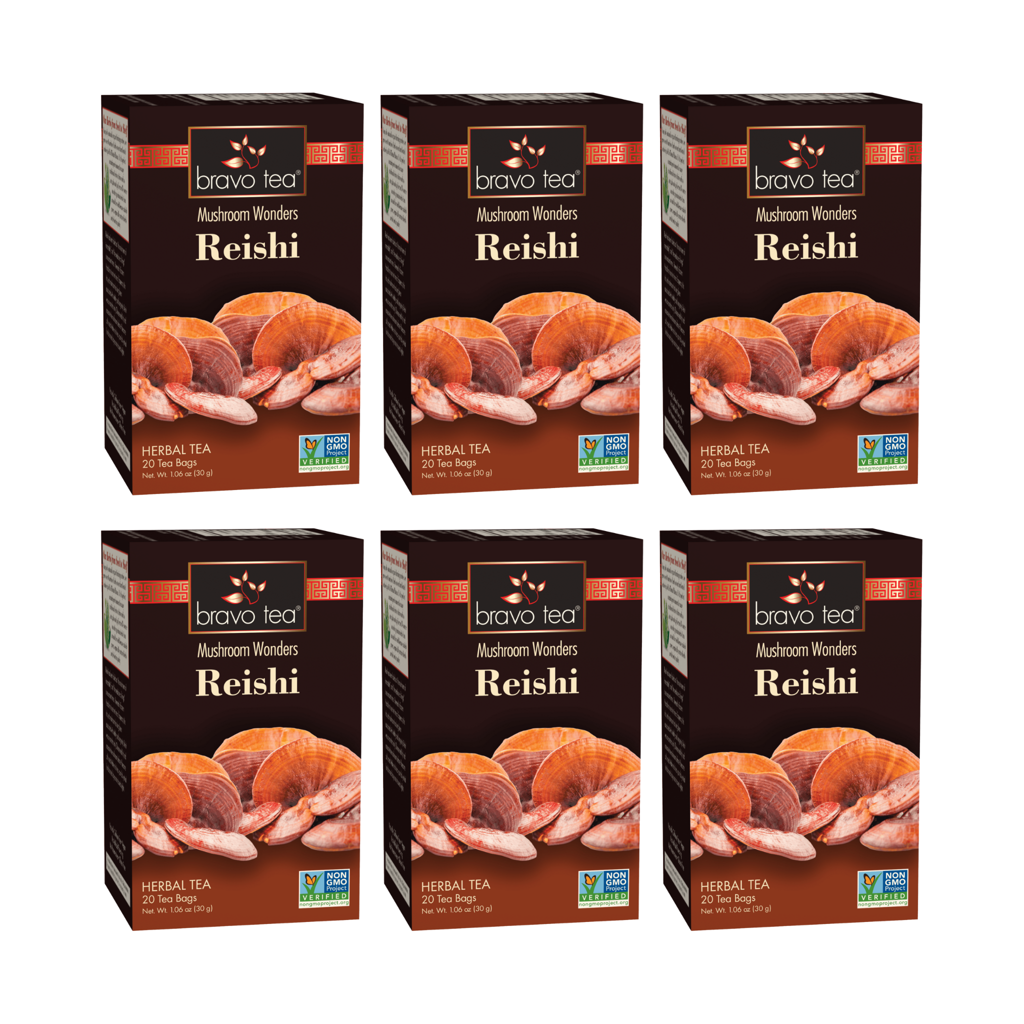 Image of Reishi Mushroom Tea - by Bravo Tea - 6 pk