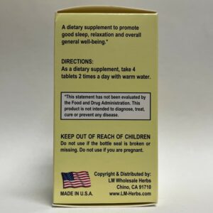 Image of LM Sleep Well Directions