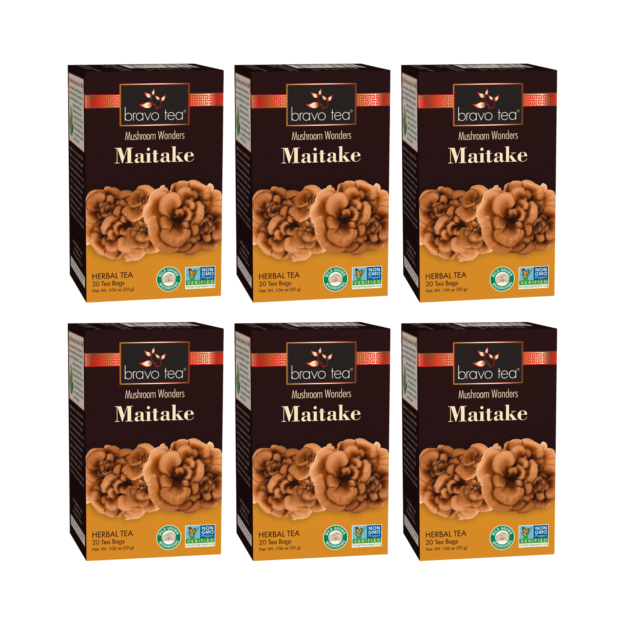 Image of Maitake Mushroom Tea - by Bravo Tea - 6pk