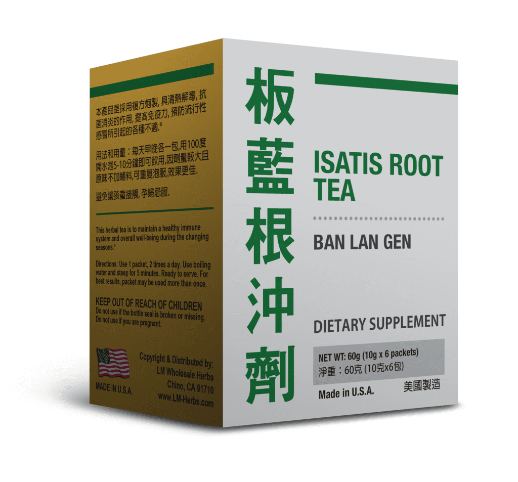 Image of Isatis root tea, 6 packets, 10 grams each