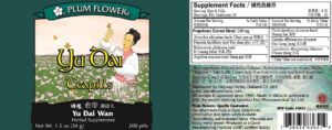 image of Plum Flower Yu Dai label