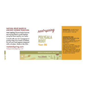 Image of Polygala-Root Tincture 1oz Label