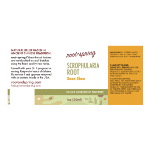 Image of Scrophularia-Root Tincture 1oz Label