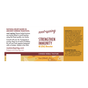 Image of Strengthen-Immunity Tincture 1oz Label