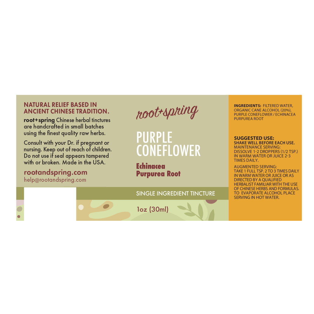 image of Echinacea Root (Purple Coneflower) – Liquid Extract (Tincture) label