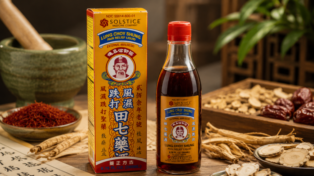 Dit Da Jow herbal pain relief liniment with traditional Chinese herbs