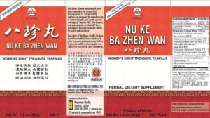Image of Min Shan - Nu Ke Ba Zhen Wan (Women's Eight Treasures) label