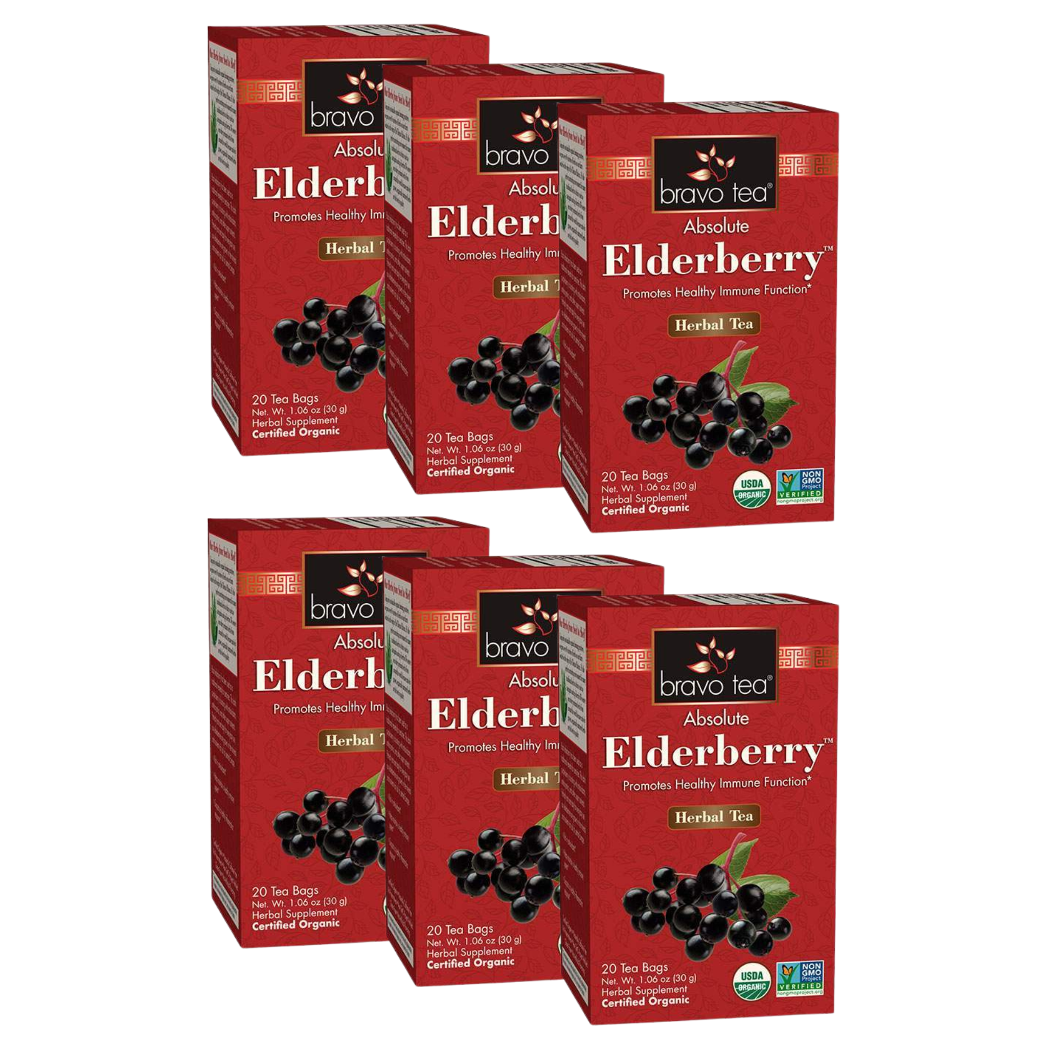 Image of Absolute Elderberry Tea - by Bravo Tea - 6-pack