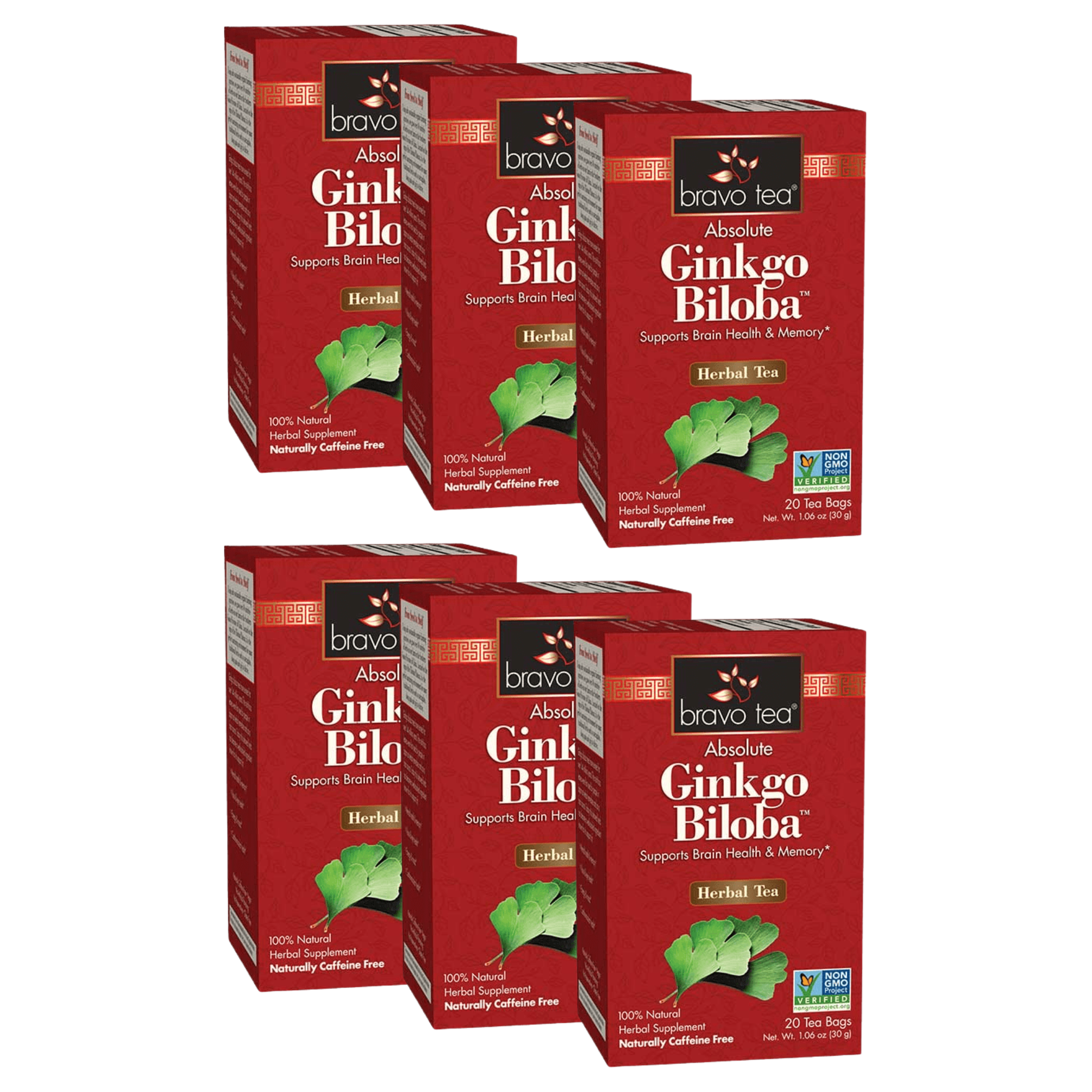 Image of Absolute Ginkgo Biloba Tea - by Bravo Tea - 6-pack