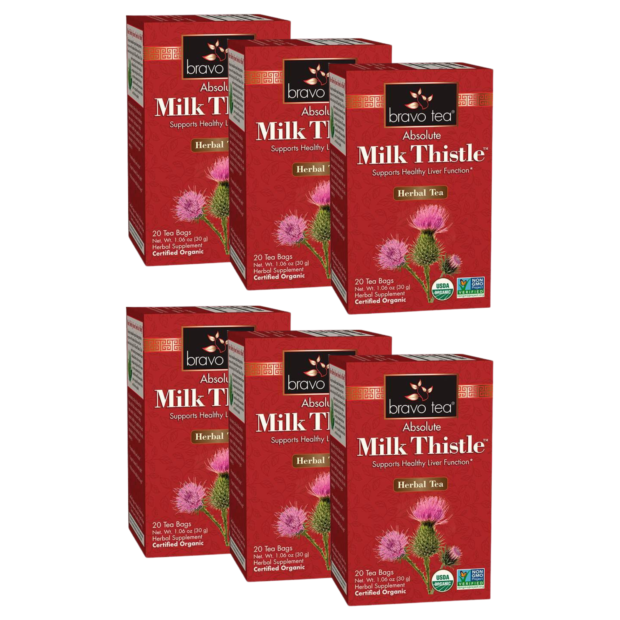 Image of Absolute Milk Thistle Tea - by Bravo Tea - 6-pack