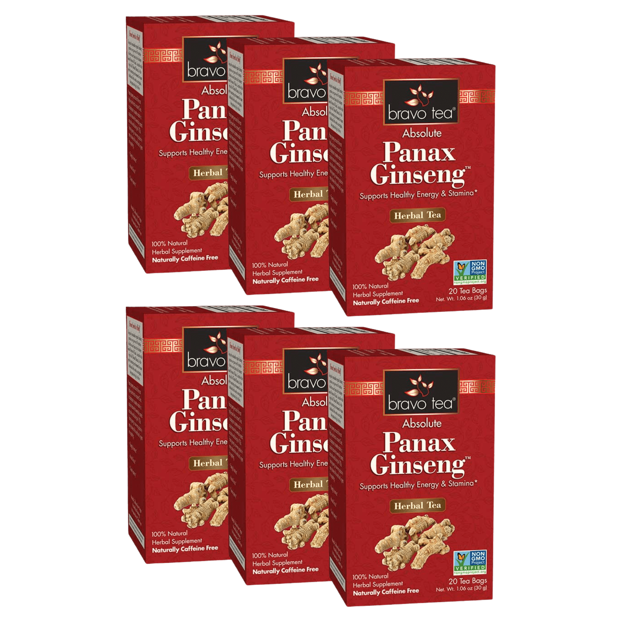 Image of Absolute Panax Ginseng Tea - by Bravo Tea - 6-pack
