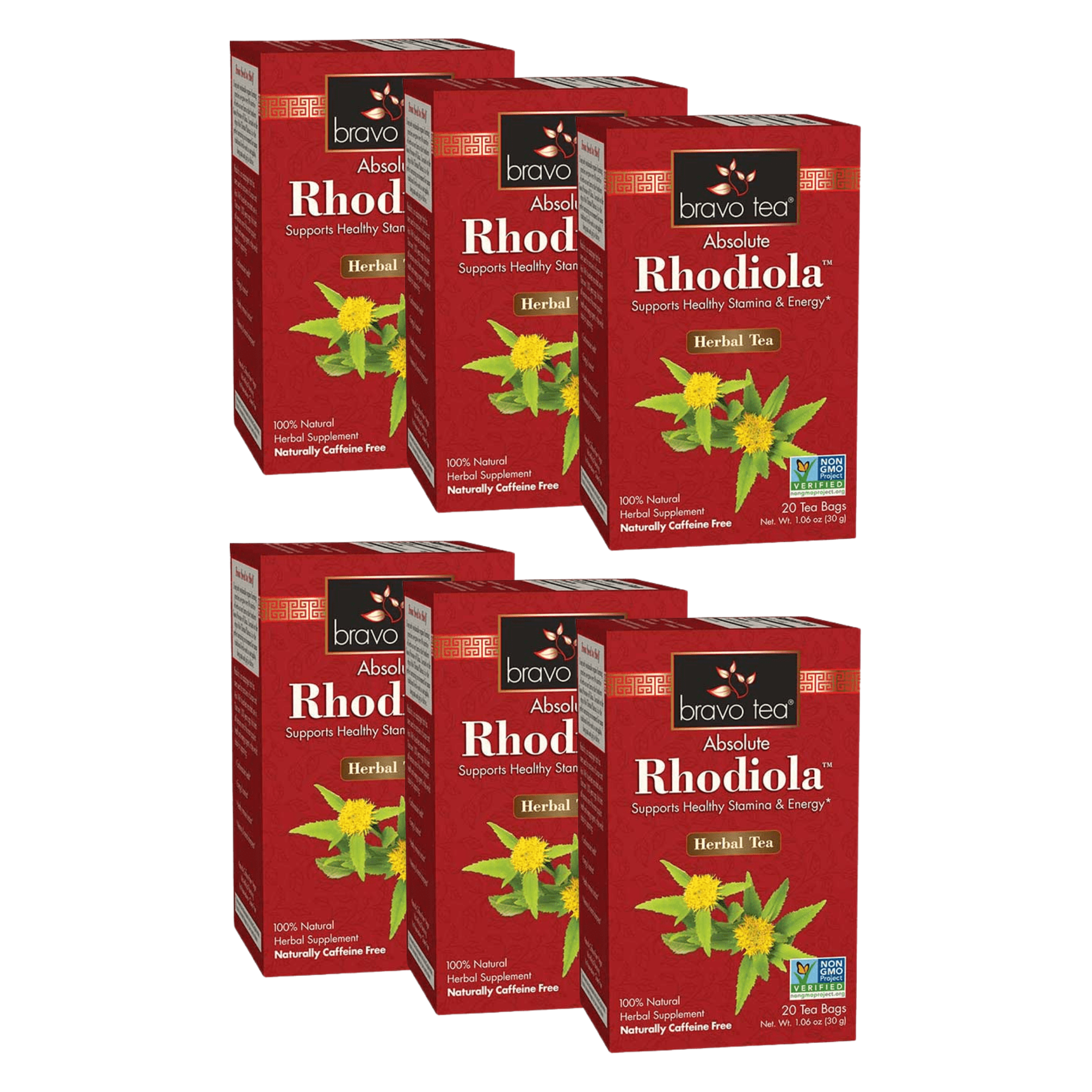 Image of Absolute Rhodiola Tea - by Bravo Tea - 6-pack