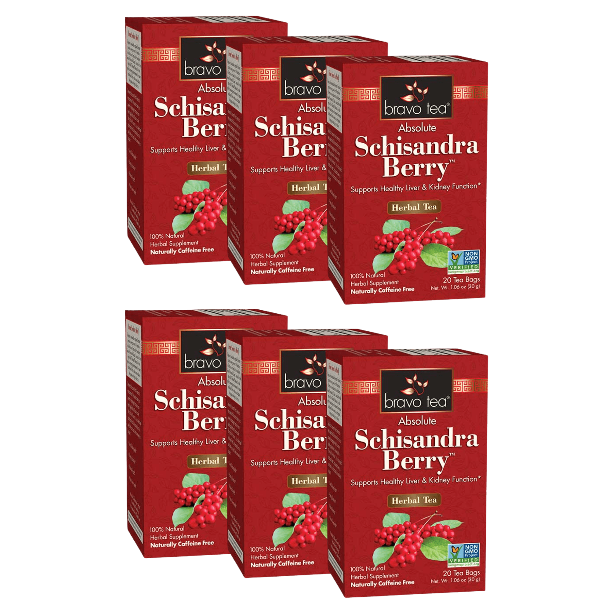Image of Absolute Schisandra Berry Tea - by Bravo Tea - 6-pack