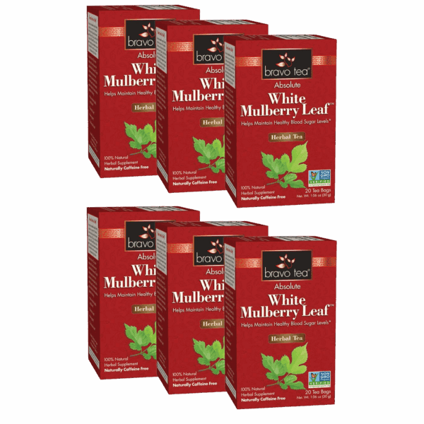Image of Absolute White Mulberry Leaf Tea - by Bravo Tea - 6 pk