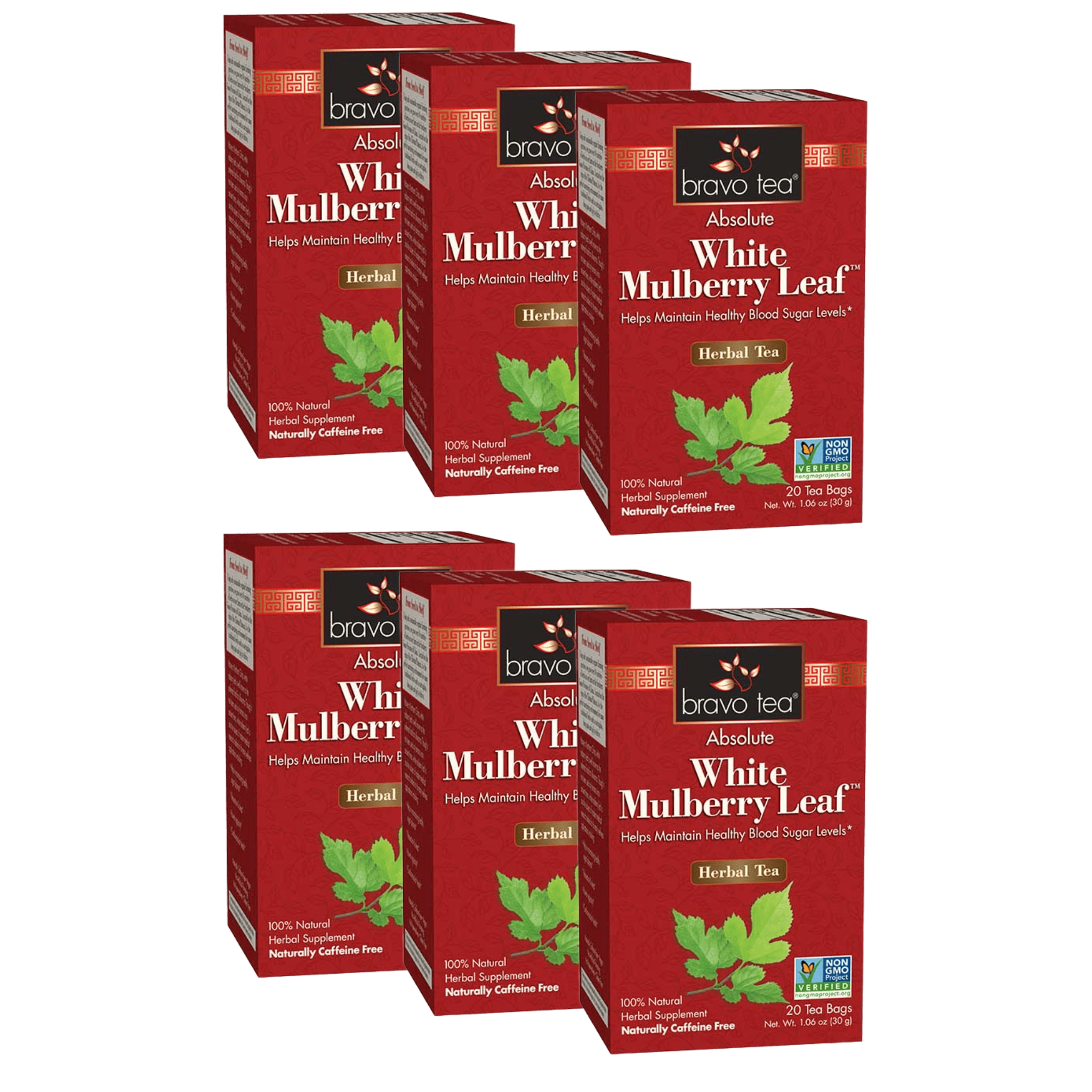 Image of Absolute White Mulberry Leaf Tea - by Bravo Tea - 6 pk